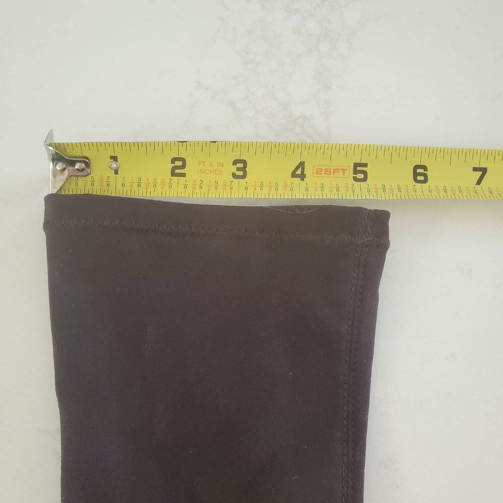 Martinez Valero Women's Dark Brown Stretch Pull On Boots Back Leather Trim 9.5 - Picture 16 of 16
